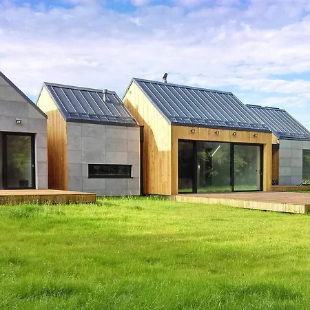 Villa Modern House In Front Of The Forest