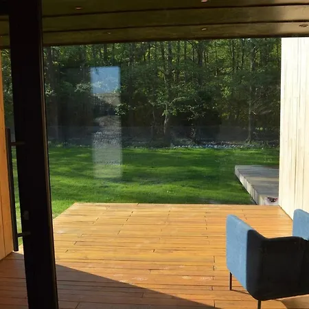 Modern House In Front Of The Forest